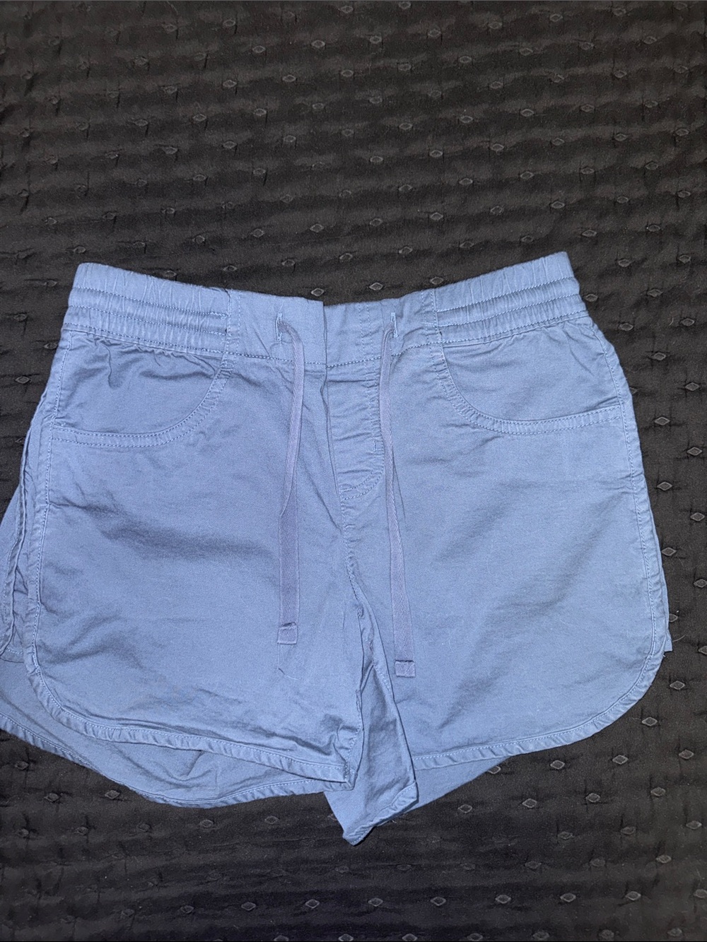 Eddie Bauer Powder Blue Women's Athletic Shorts with Drawstring